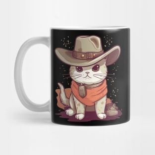 Funny Cat Cowboy Cowgirl Country Mug